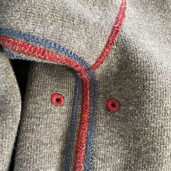 Tommy Bahama Reversible Burgundy Grey 1/4 Zip Pullover L - Picture 9 of 9